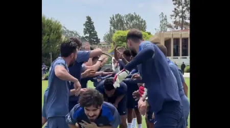 Quarteto do PSG deixou Portugal em festa e não escapou a praxe 