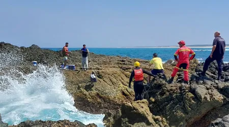 Resgatados sete pescadores lúdicos na costa norte de Sines