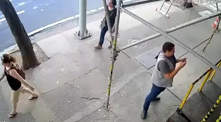 Homem escapa ileso após marquise desabar no Rio de Janeiro