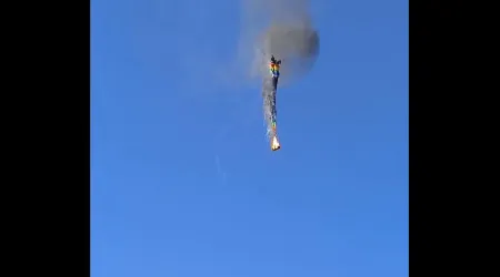 As imagens do acidente mortal com um balão de ar quente no Brasil