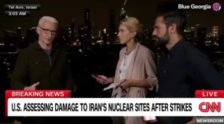 Jornalistas da CNN abandonam emissão em direto durante ataques em Israel