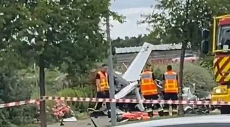 Avião turístico cai em França. Os três ocupantes morreram