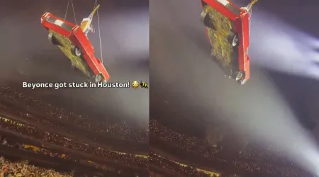 "Parem". Beyoncé interrompe concerto após ficar pendurada em carro