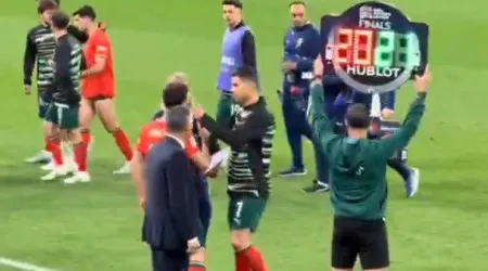 O gesto de Cristiano Ronaldo com Diogo Jota no último jogo pela seleção