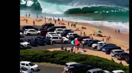 Vídeo de "onda gigante no Algarve"? É falso e foi gerado por IA