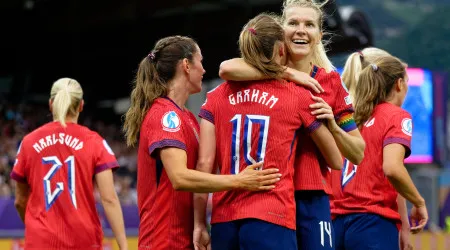 Noruega é a primeira apurada para os quartos de final do Europeu feminino