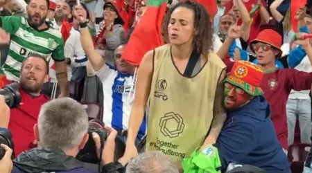 De arrepiar. O forte apoio dos portugueses à seleção feminina na Suíça
