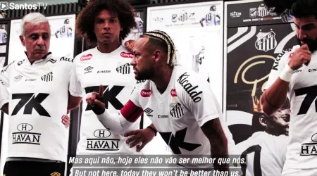 "É a nossa vez...". O discurso de Neymar antes do jogo frente ao Flamengo