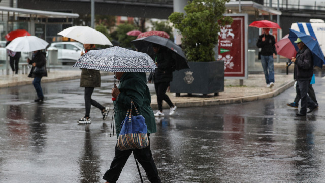 Continente a 'amarelo' na segunda-feira (por causa da chuva e neve)