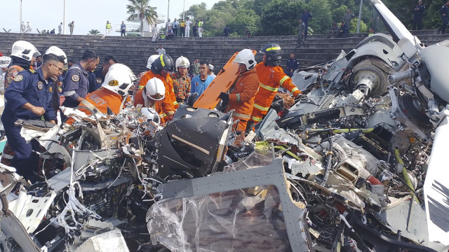Dez tripulantes morrem em colisão entre helicópteros militares na Malásia