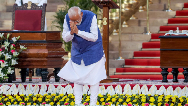 Modi toma posse para terceiro mandato como primeiro-ministro da Índia