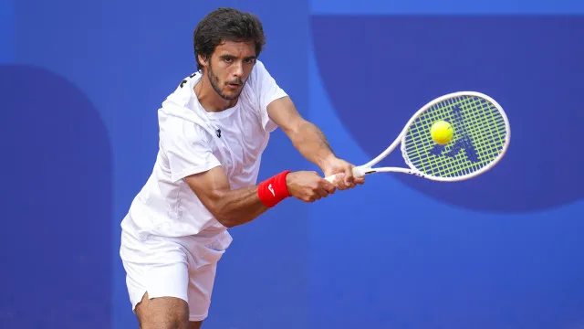 Francisco Cabral na final do torneio de pares de Bastad