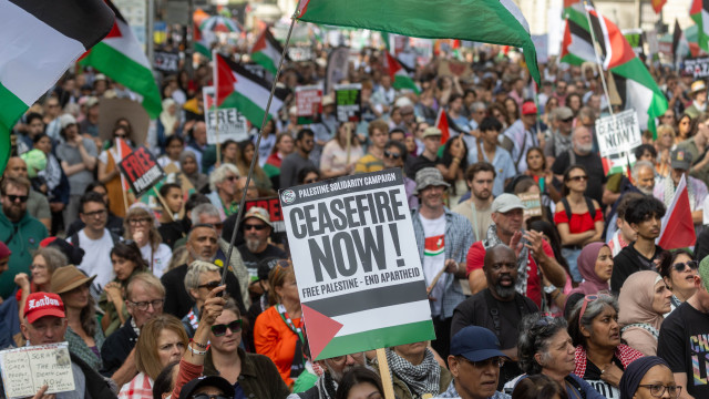 London. 890 people arrested at demonstration in support of Palestine Action