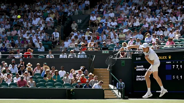 Limpinho. Sinner volta a vencer e segue para as meias finais em Wimbledon