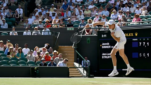 Limpinho. Sinner volta a vencer e segue para as meias finais em Wimbledon