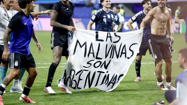 Malvinas denunciam mensagens polÃticas da Argentina e pedem aÃ§Ã£o da FIFA