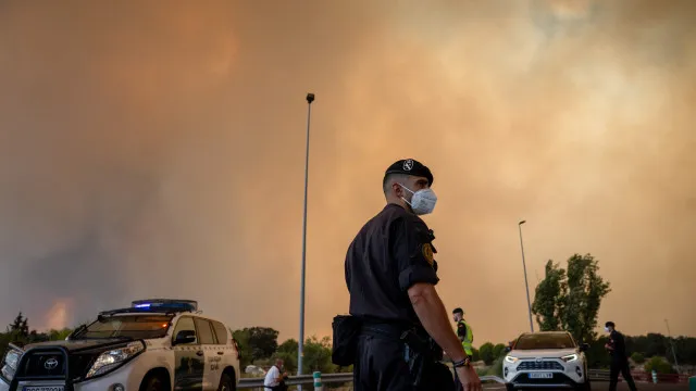 
                    Incêndio em Madrid 