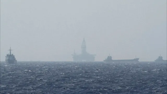 China deslocou mais de 100 navios em águas regionais