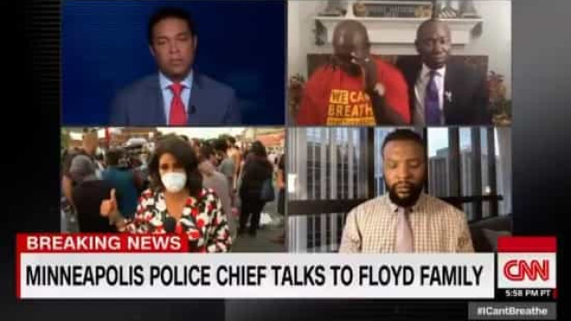 Jornalista em lágrimas com forma como polícia se dirige à família Floyd