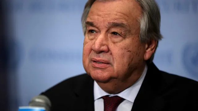 
                    Guterres manifesta 