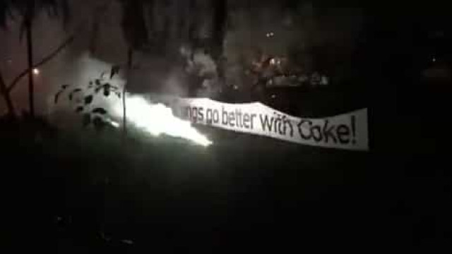 Adeptos do Borussia 'aterrorizaram' Inter com fogo de artificio às 4h