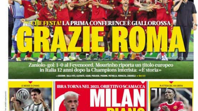 Lá fora: Mourinho 'invade' manchetes em Itália e Salah deixa certeza