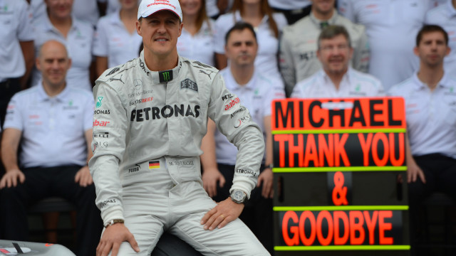 Michael Schumacher disse adeus à Fórmula 1 há 10 anos