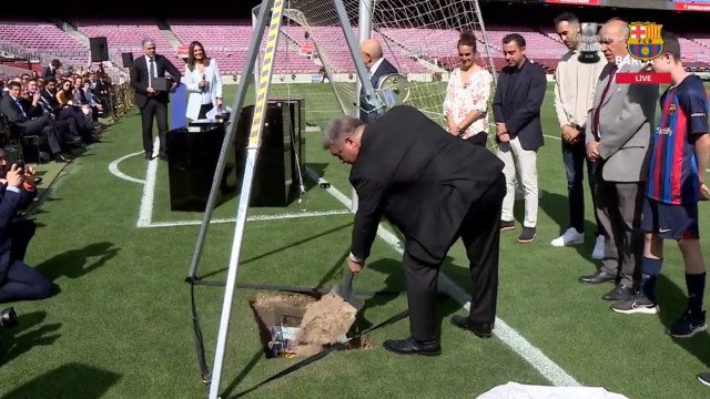 Barcelona lançou a primeira pedra do novo Camp Nou