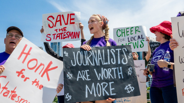 Centenas de jornalistas do grupo americano Gannett em greve