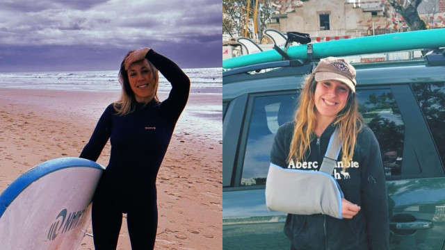Joana Machado Madeira agradece carinho após "ter aberto o pulso no surf"