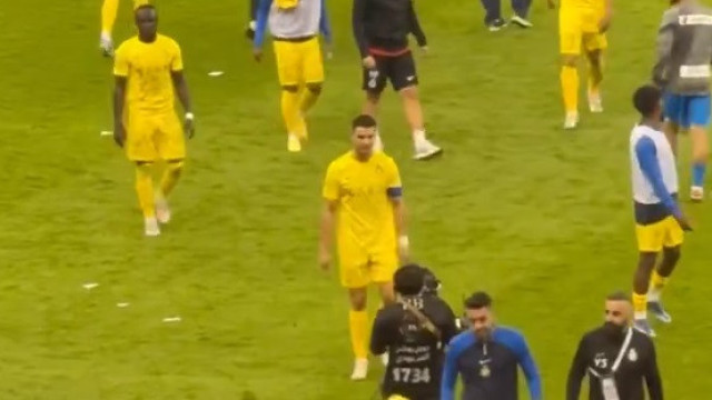 O gesto de Cristiano Ronaldo após perder o duelo contra Jorge Jesus
