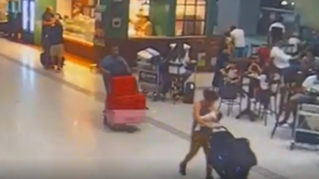Vídeo mostra homem com bebé traficado para Portugal (e que PJ encontrou)