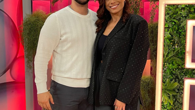 Márcia Soares e Francisco Monteiro durante o programa