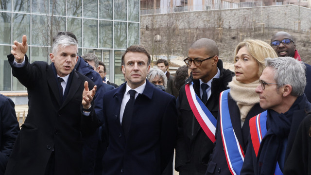 Macron inaugura aldeia olímpica de Paris. Confira as imagens