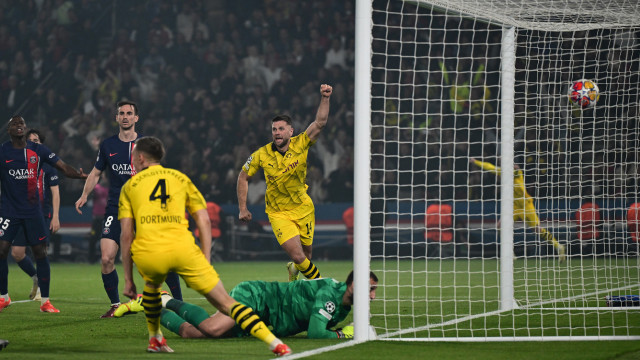 Portugueses esbarram no sonho do PSG. Dortmund está na final da Champions