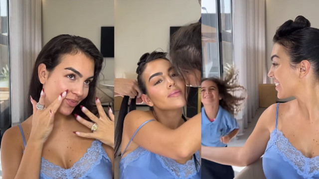 "Prepara-te comigo", convida Georgina Rodríguez em vídeo com as filhas