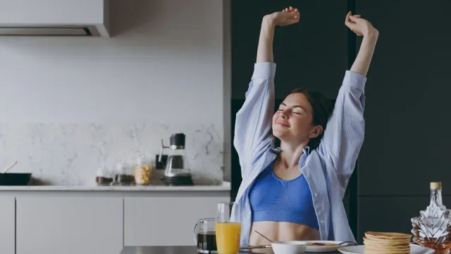 
                    O pequeno-almoço 