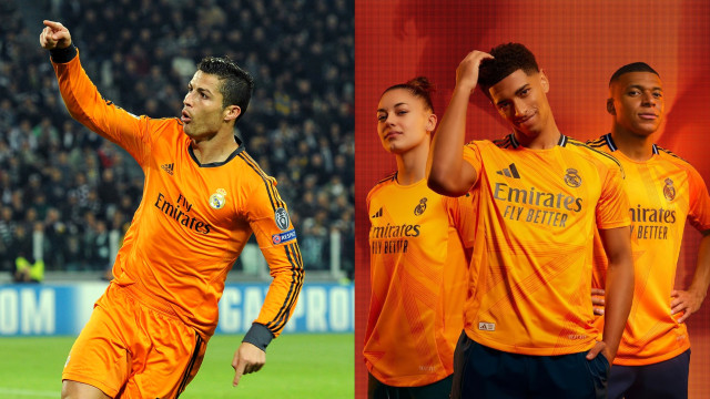 Faz lembrar Ronaldo... Real Madrid volta a apostar no laranja em camisola
