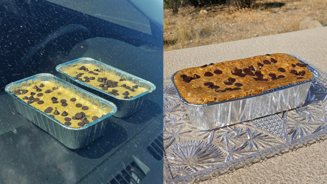 Sim, é verdade: Altas temperaturas cozinharam bolo dentro de um carro