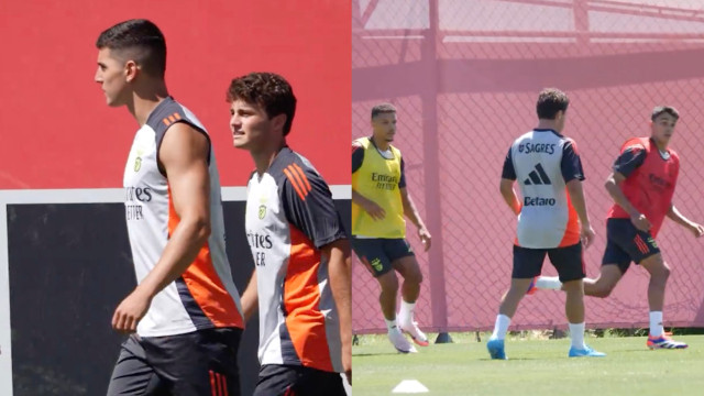 Benfica prepara Eusébio Cup e João Neves participa no treino