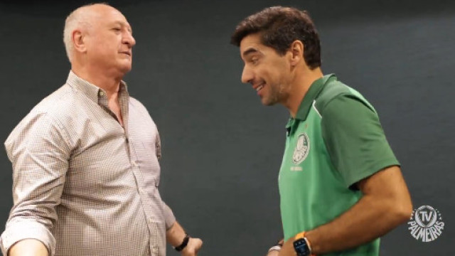 Scolari visita Abel Ferreira e pergunta... pelo FC Porto