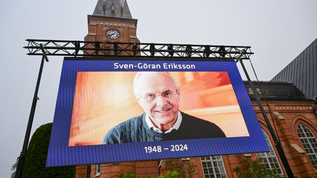 O último adeus a Eriksson. Funeral do treinador sueco realiza-se hoje