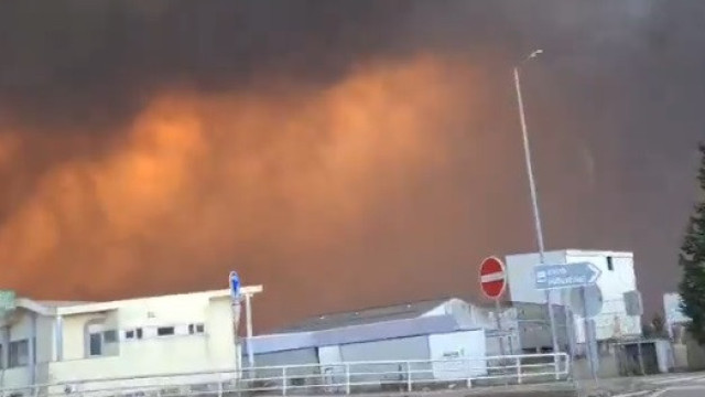 Vídeo mostra caos nas estradas em Albergaria-a-Velha. 