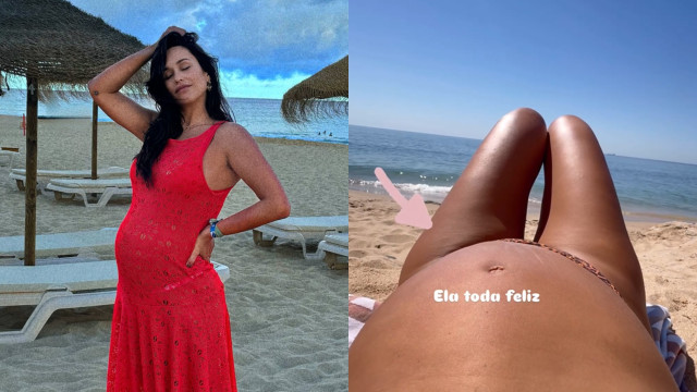 "Ela toda feliz". Rita Pereira mostra filha a mexer-se dentro da barriga