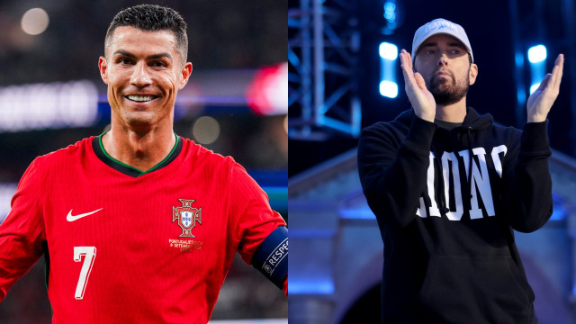 Cristiano Ronaldo deixou mais um rival para trás. Desta vez, Eminem