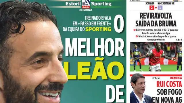 Por cá: "O melhor Sporting" de Rúben Amorim e Bruma "épico"