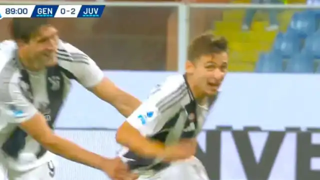 Aí está ele. O primeiro golo de Francisco Conceição na Juventus