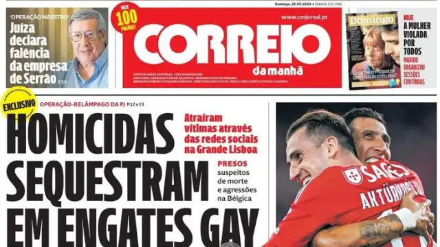 Hoje é notícia: Sequestram em engates gay; Mulheres mudam mais de sexo