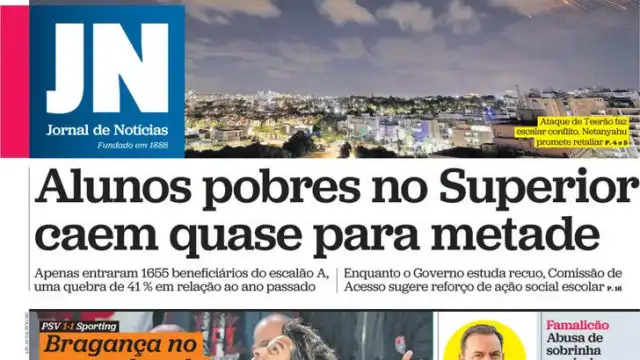 Hoje é notícia: Menos alunos pobres no Superior; Paris Hilton investe cá