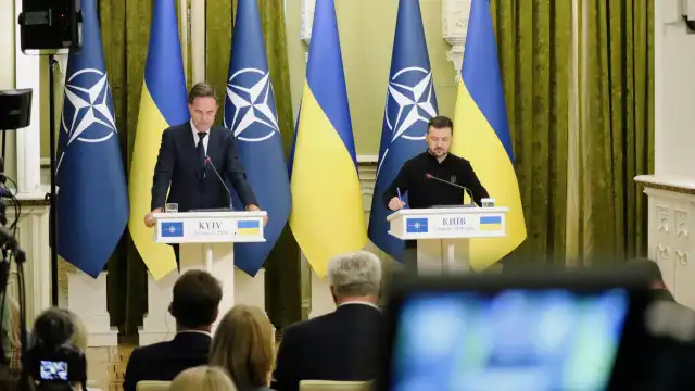 Rutte em Kyiv para "deixar bem claro" que NATO está com os ucranianos